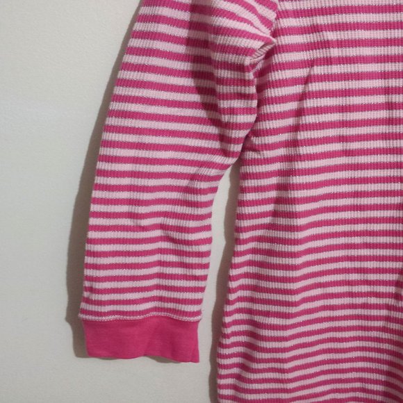Old Navy Long Sleeves Pink Stripes Pyjama Dress - Picture 3 of 5